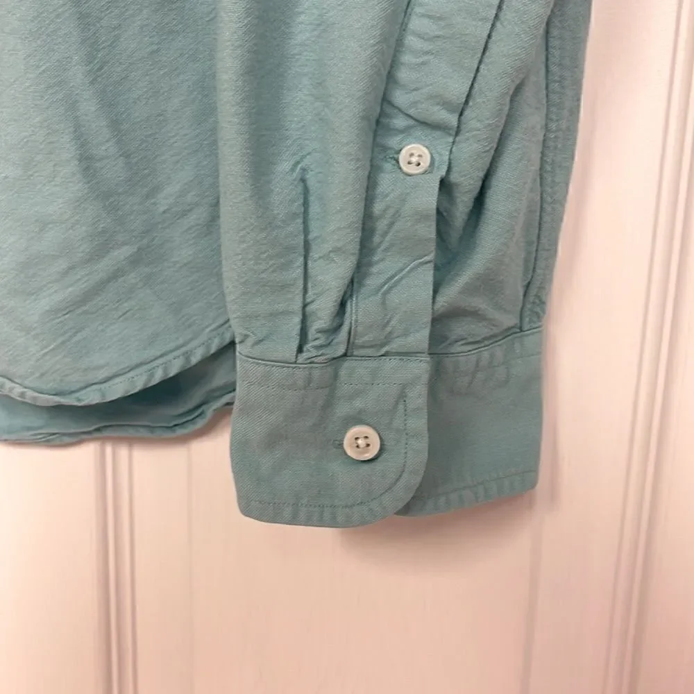 J Crew button down cotton shirt, men’s large, light blue